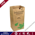 Biodegradable Compost Sack Brown Paper Bag Leaf Lawn Grass Garden Kraft Paper Litter Bag Waste Garbage Bags